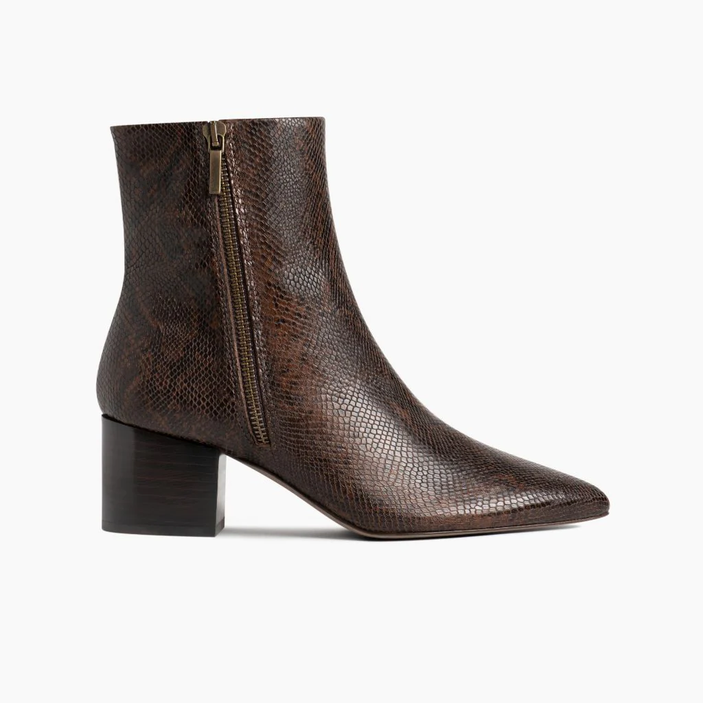Luna | Chocolate Snake Print - Thursday Boots