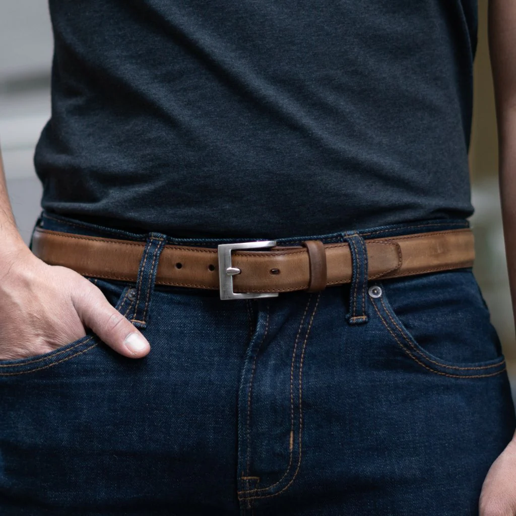 Men's Classic Leather Belt | Burnt Copper - Thursday Boots