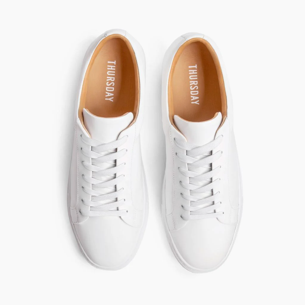 Premier Low Top | White (Blind Eyelets) - Thursday Boots