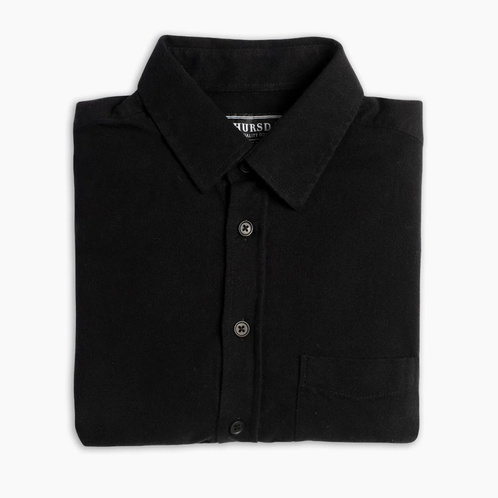 Solid Shirt | Black - Thursday Boots