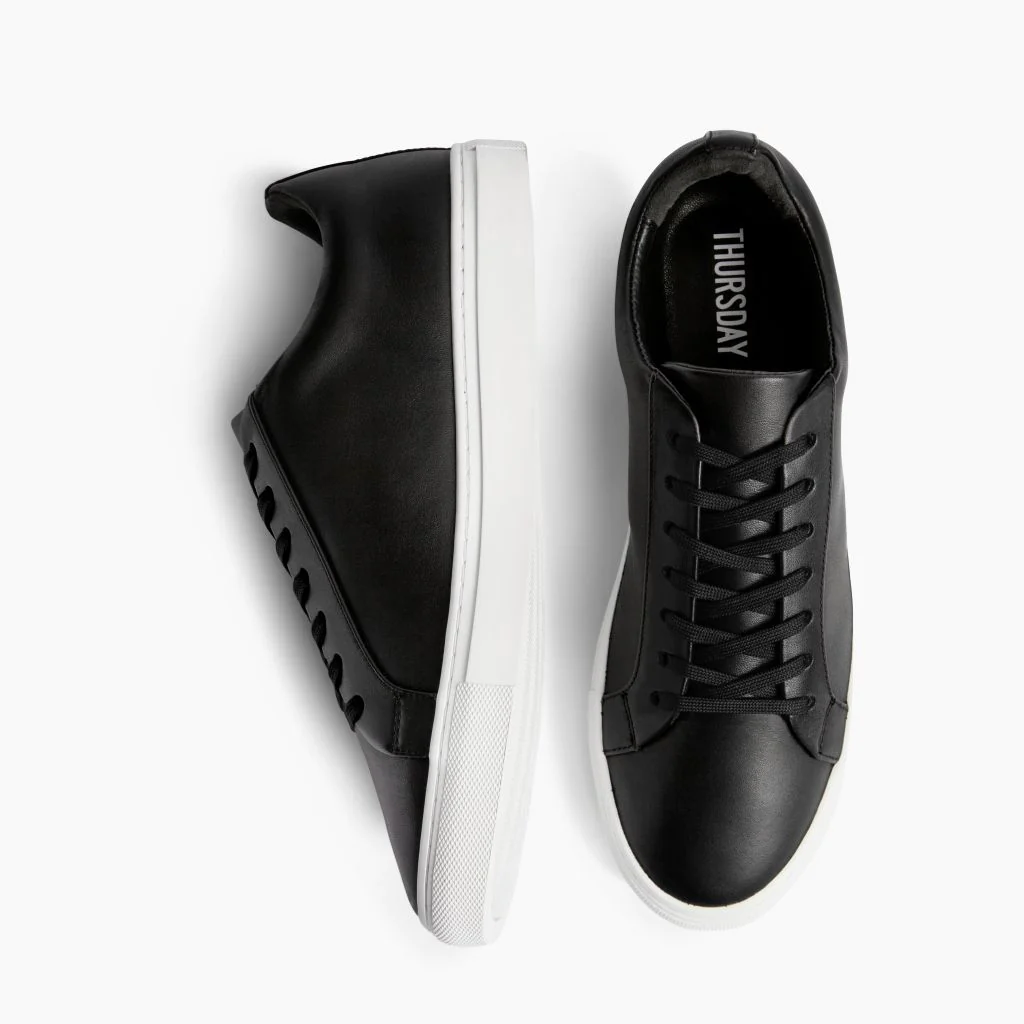 Premier Low Top | Black (Blind Eyelets) - Thursday Boots