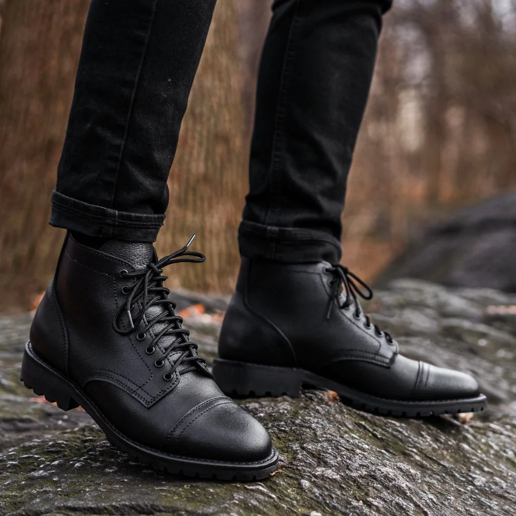 Vanguard | Black Waxed Roughout - Thursday Boots