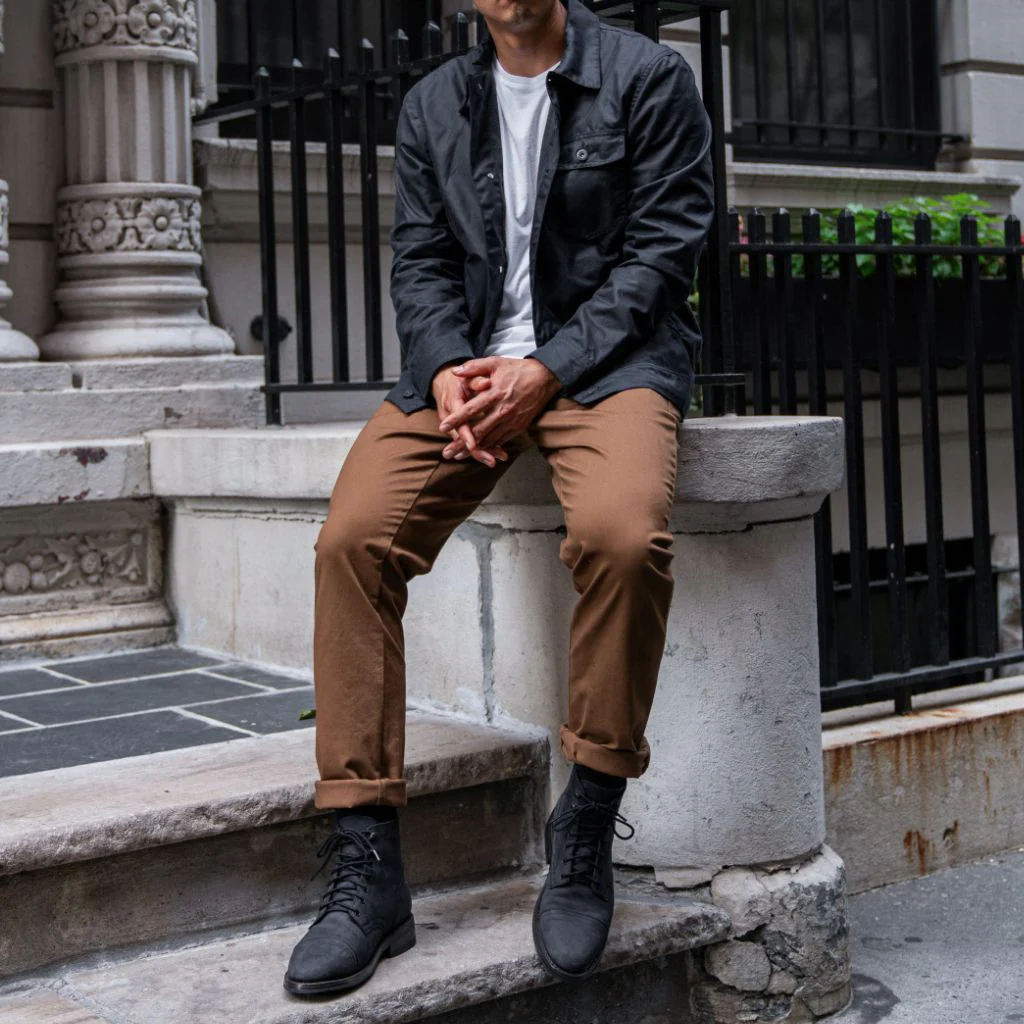 Waxed Canvas Field Jacket | Navy - Thursday Boots