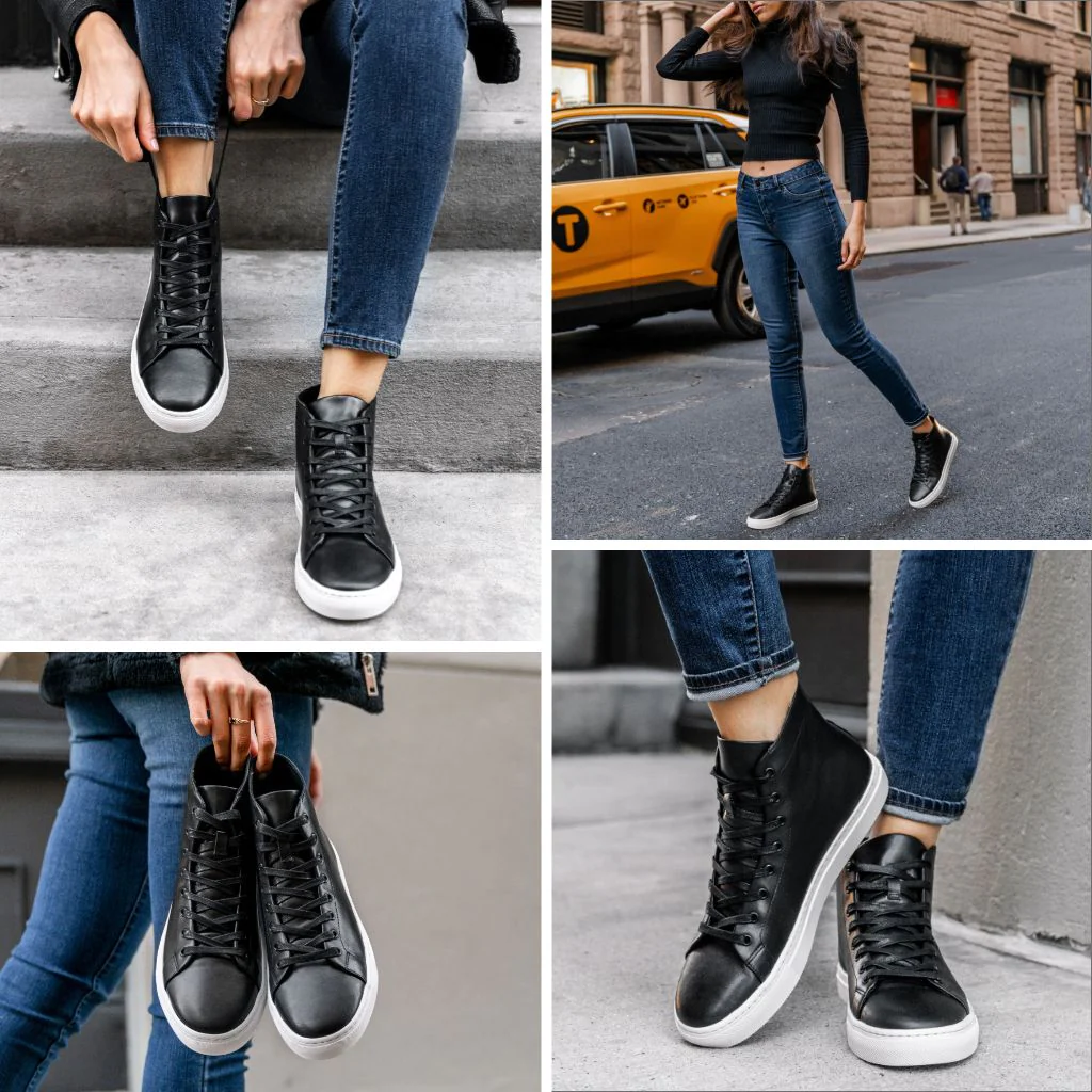 Women's Premier High Top | Black - Thursday Boots
