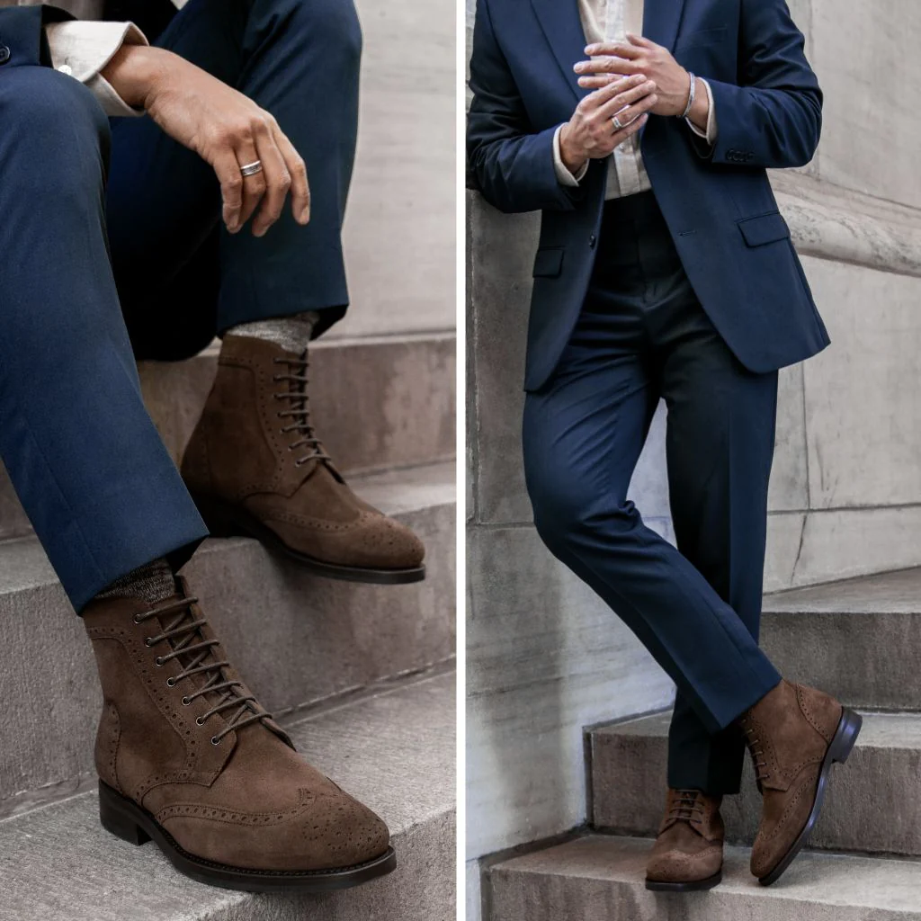 Wingtip | Chocolate Suede - Thursday Boots