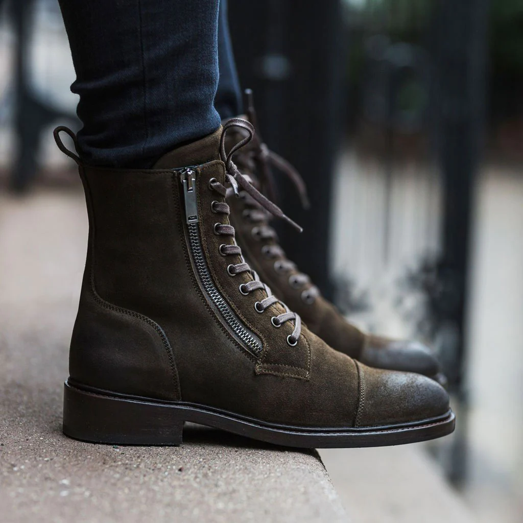 Major | Dark Olive Suede - Thursday Boots