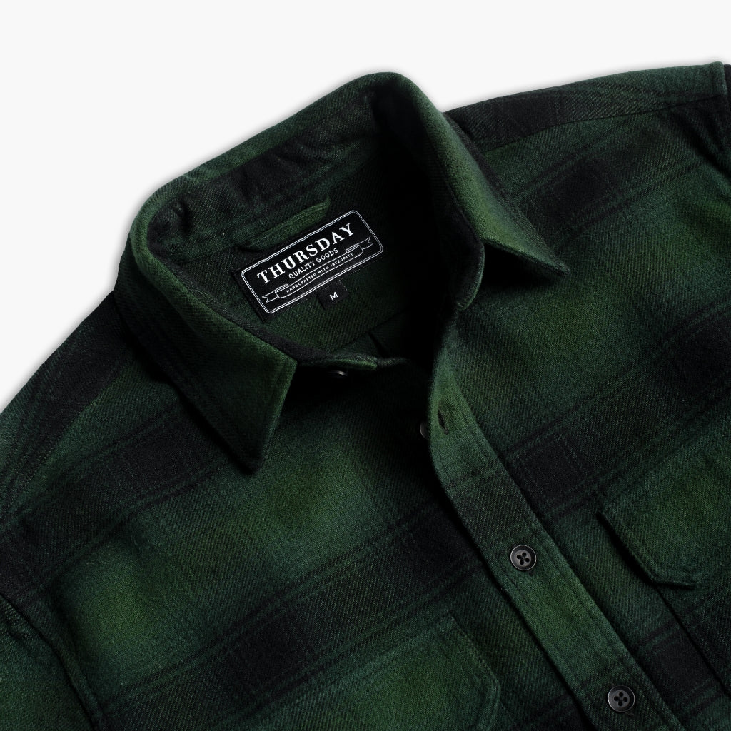 Summit Flannel Shirt | Evergreen - Thursday Boots