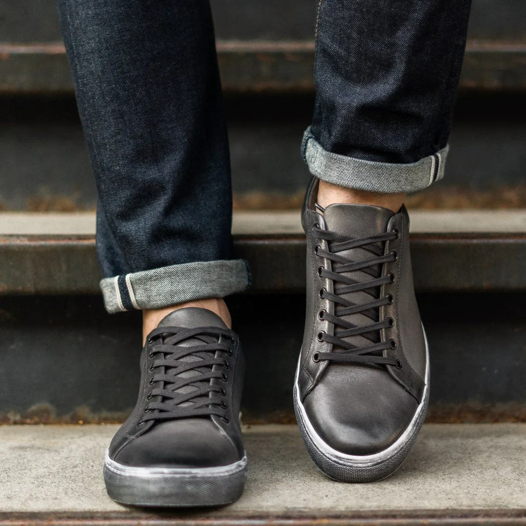 Premier Low Top | Distressed Grey - Thursday Boots