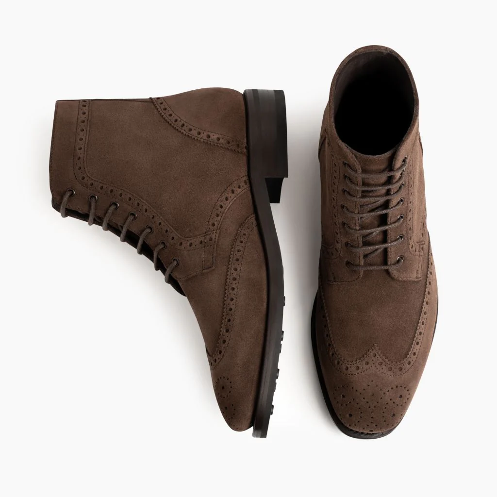 Wingtip | Chocolate Suede - Thursday Boots