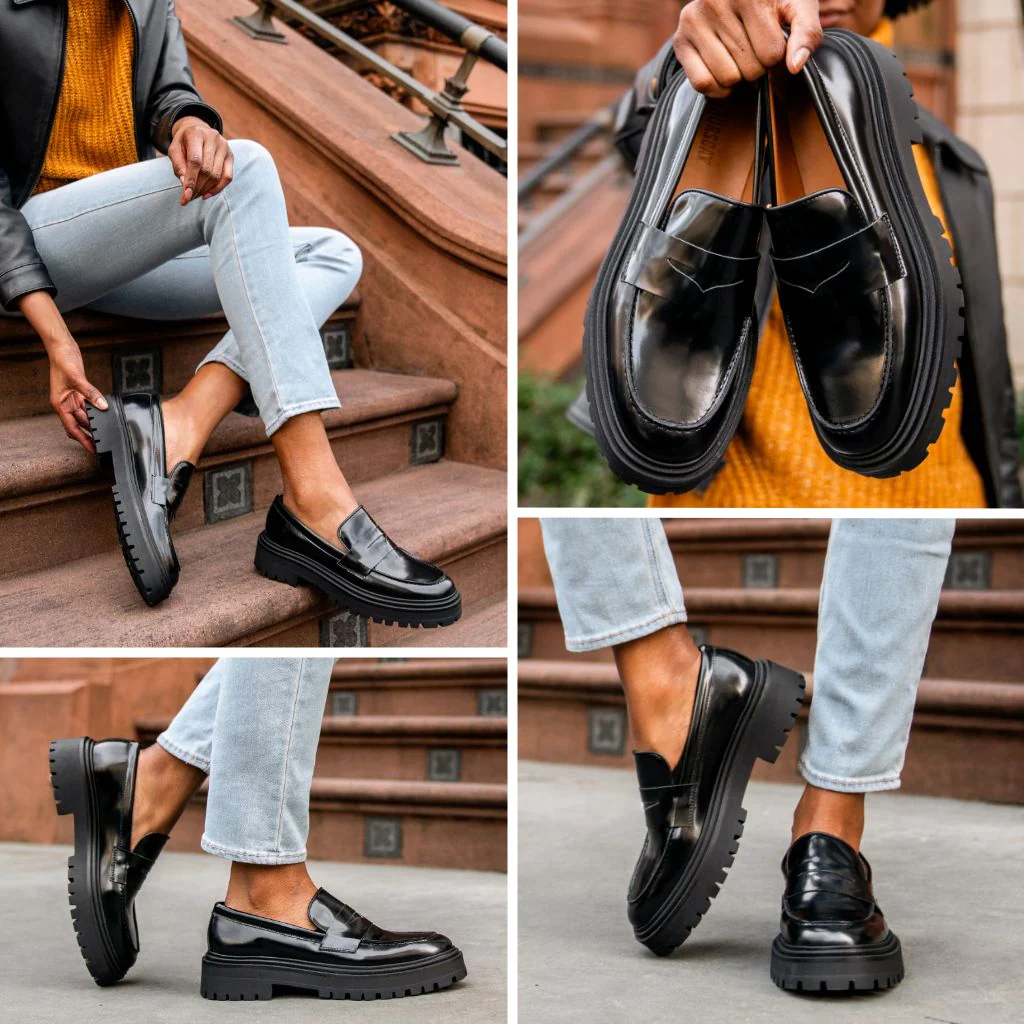 Penny Platform | Black - Thursday Boots