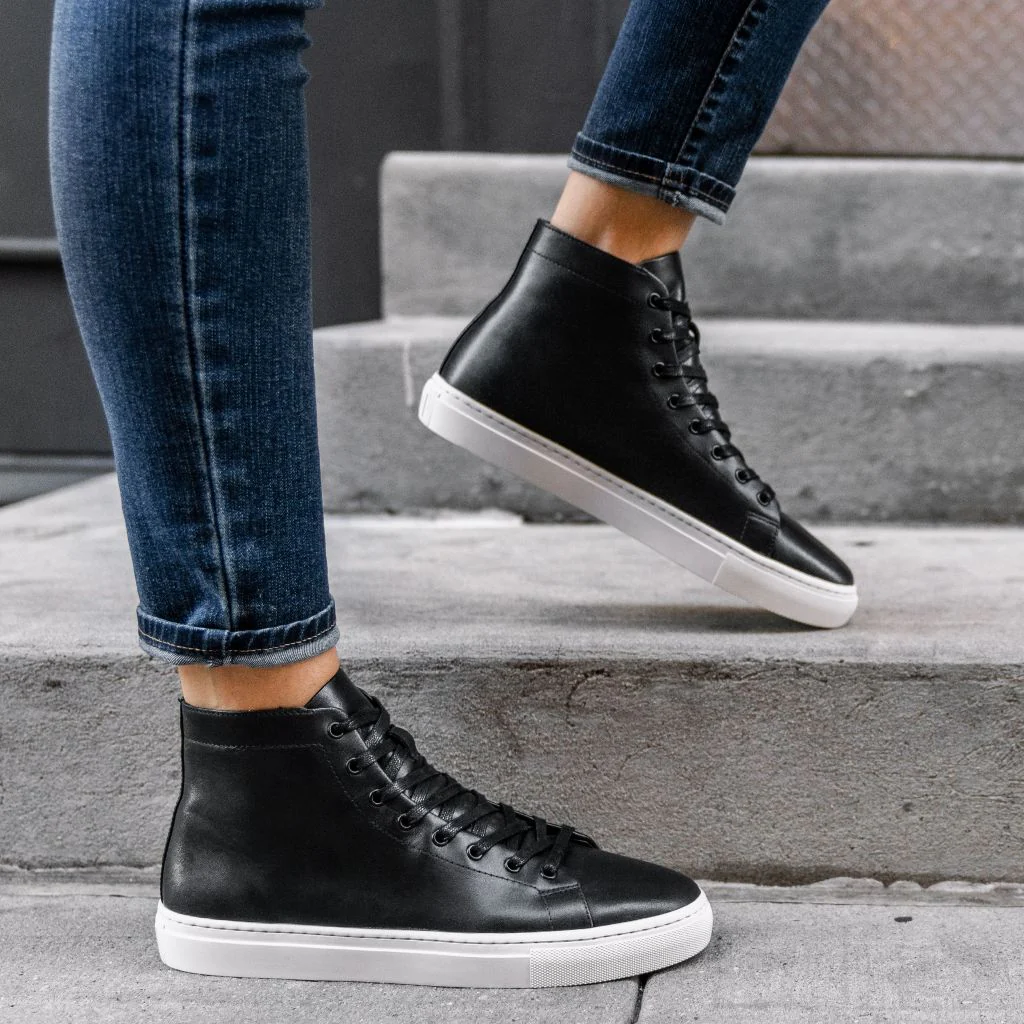 Women's Premier High Top | Black - Thursday Boots