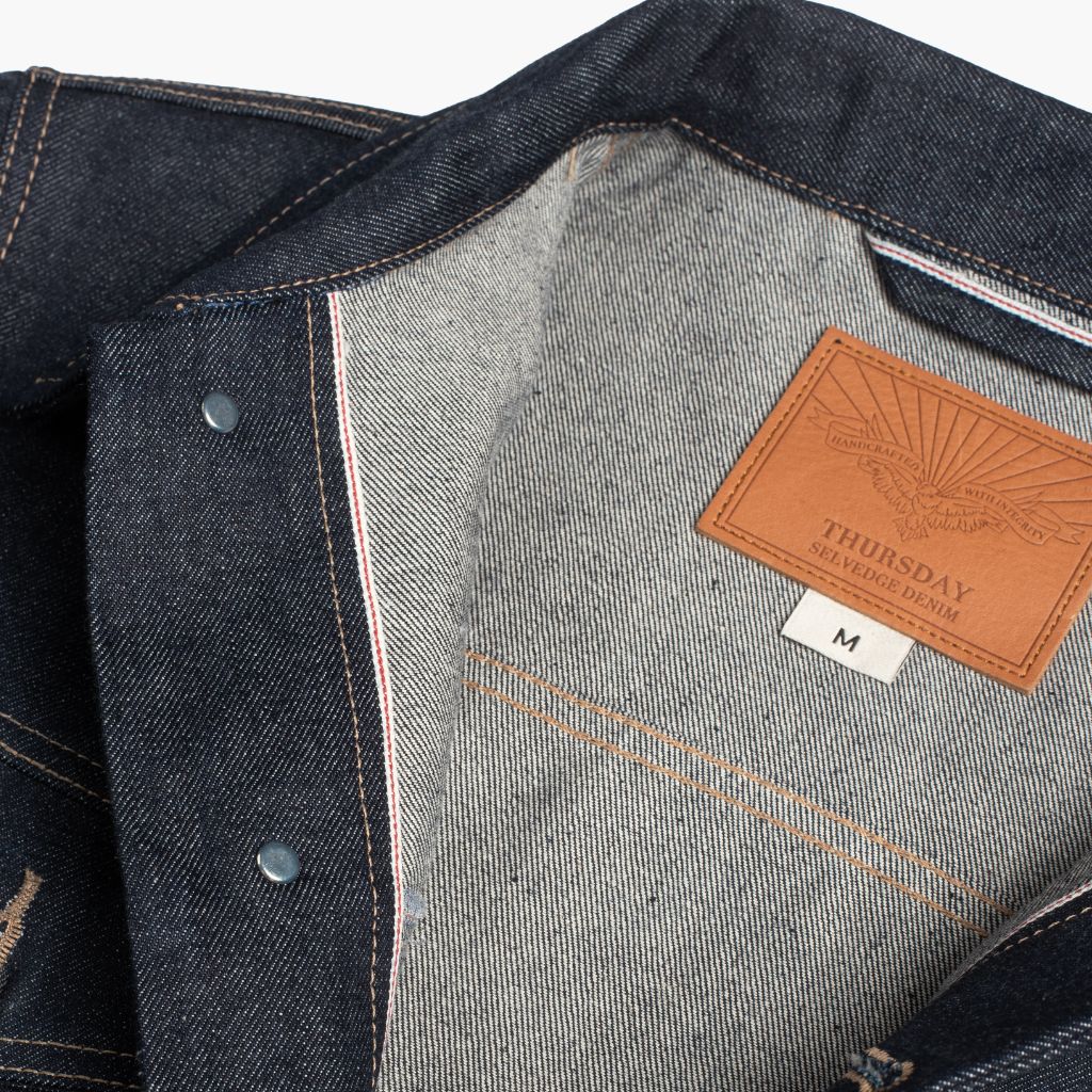 Selvedge Denim Trucker Jacket | Raw Indigo - Thursday Boots