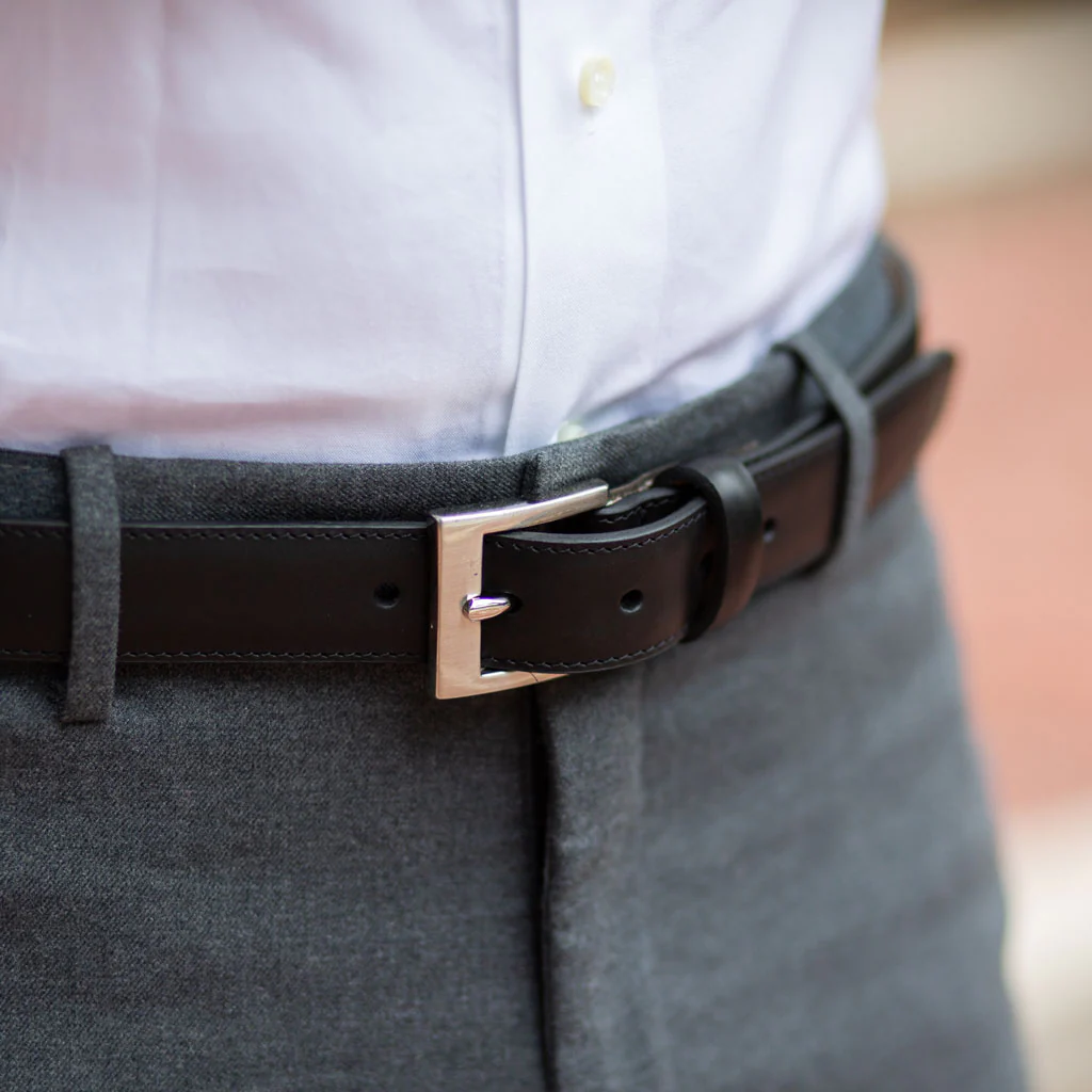 Men's Classic Leather Belt | Black - Thursday Boots