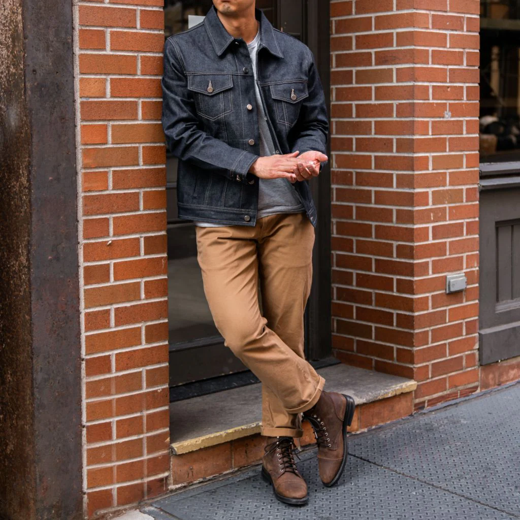 Selvedge Denim Trucker Jacket | Raw Indigo - Thursday Boots