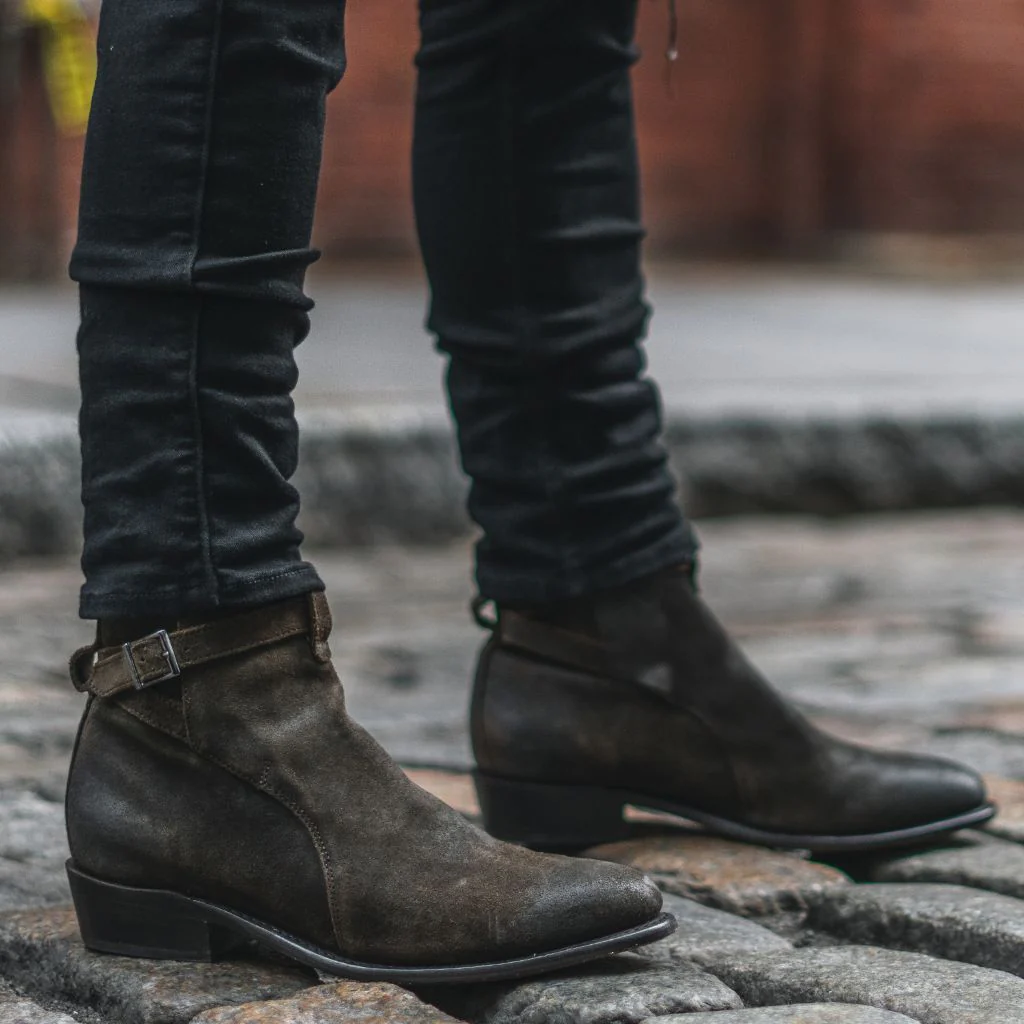 Rogue | Dark Olive Suede - Thursday Boots