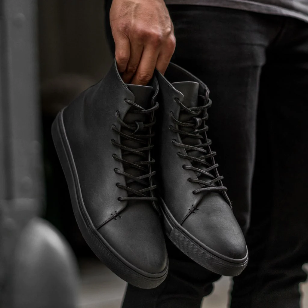 Premier High Top | Black Vachetta - Thursday Boots