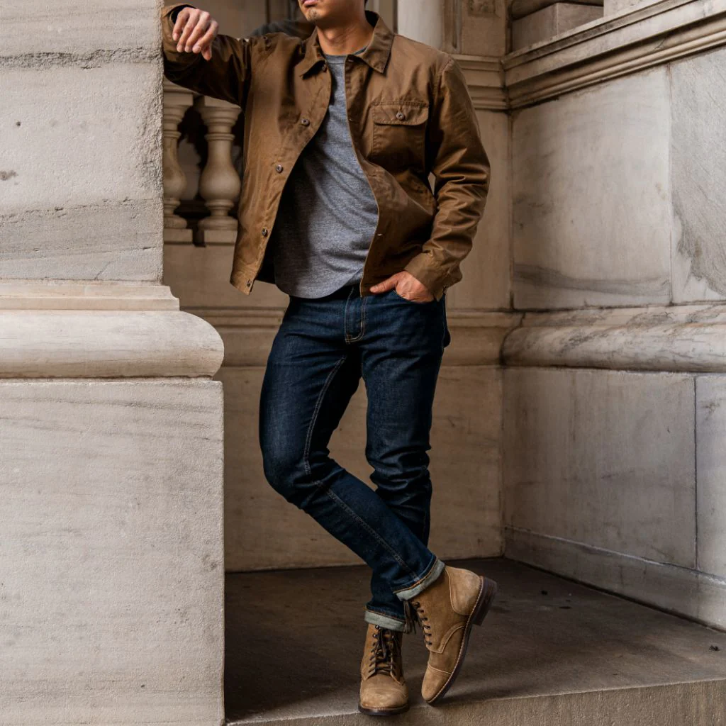 Waxed Canvas Field Jacket | Coyote - Thursday Boots