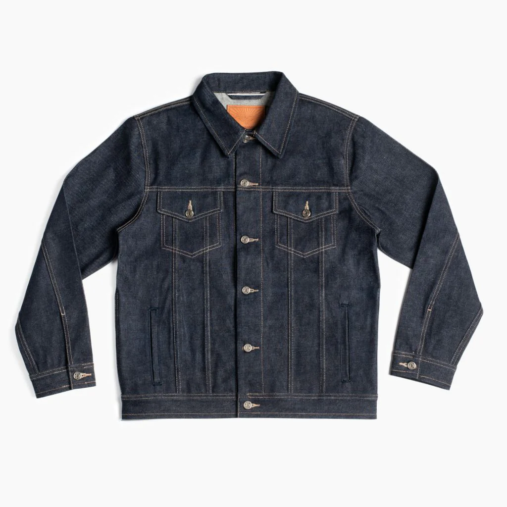 Selvedge Denim Trucker Jacket | Raw Indigo - Thursday Boots