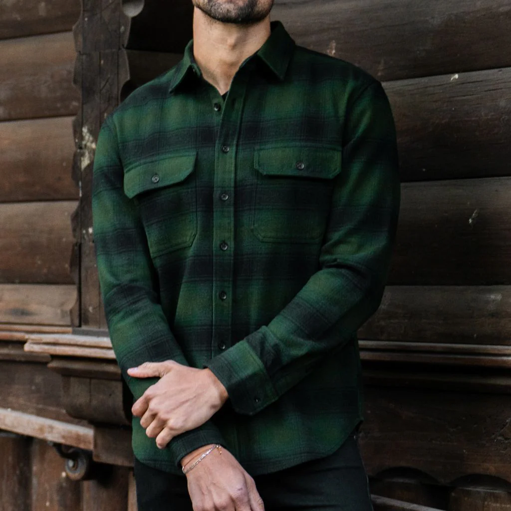 Summit Flannel Shirt | Evergreen - Thursday Boots