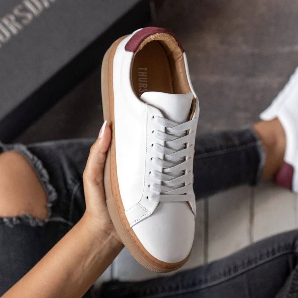 Women's Legacy | White x Burgundy - Thursday Boots