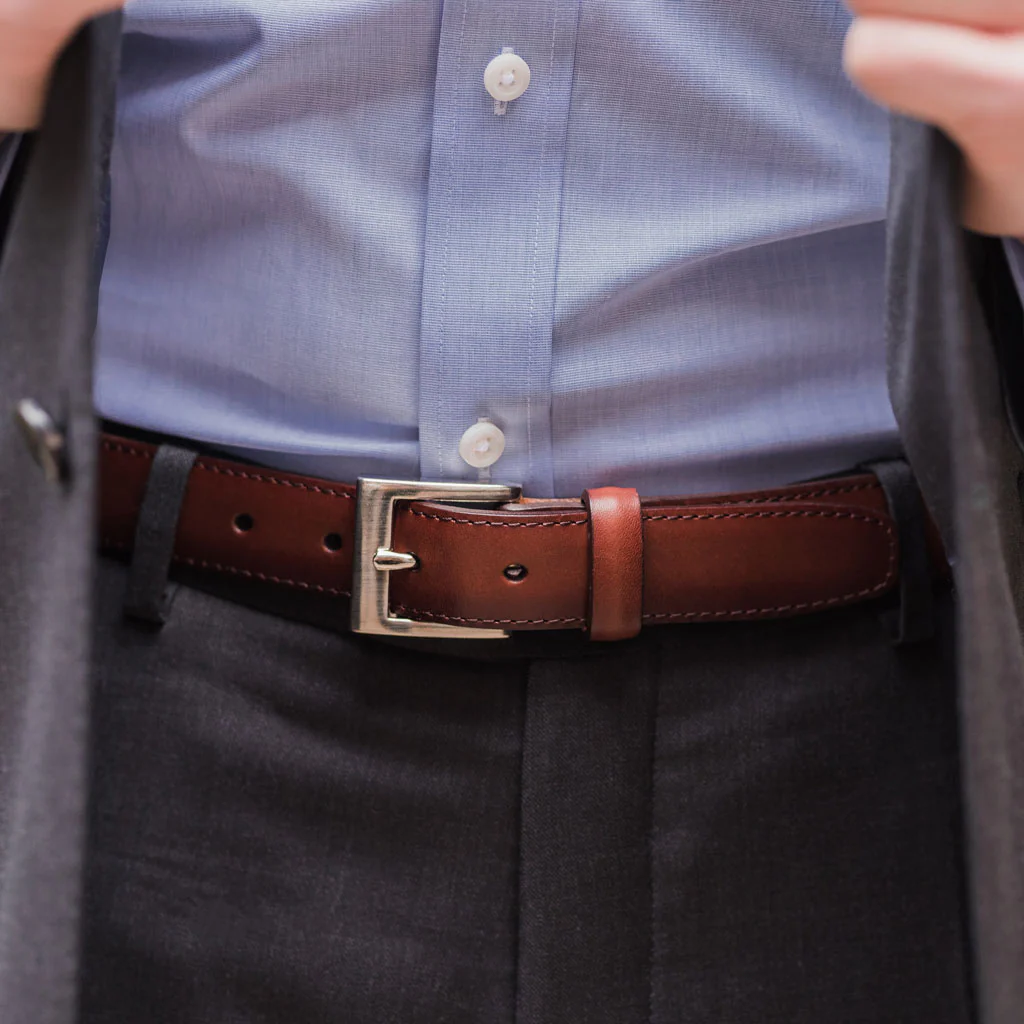 Men's Classic Leather Belt | Brandy - Thursday Boots