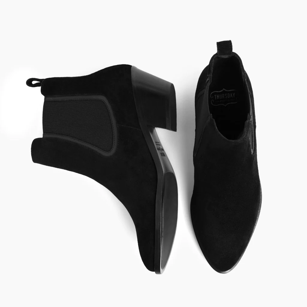 Duchess Bootie | Black Suede - Thursday Boots