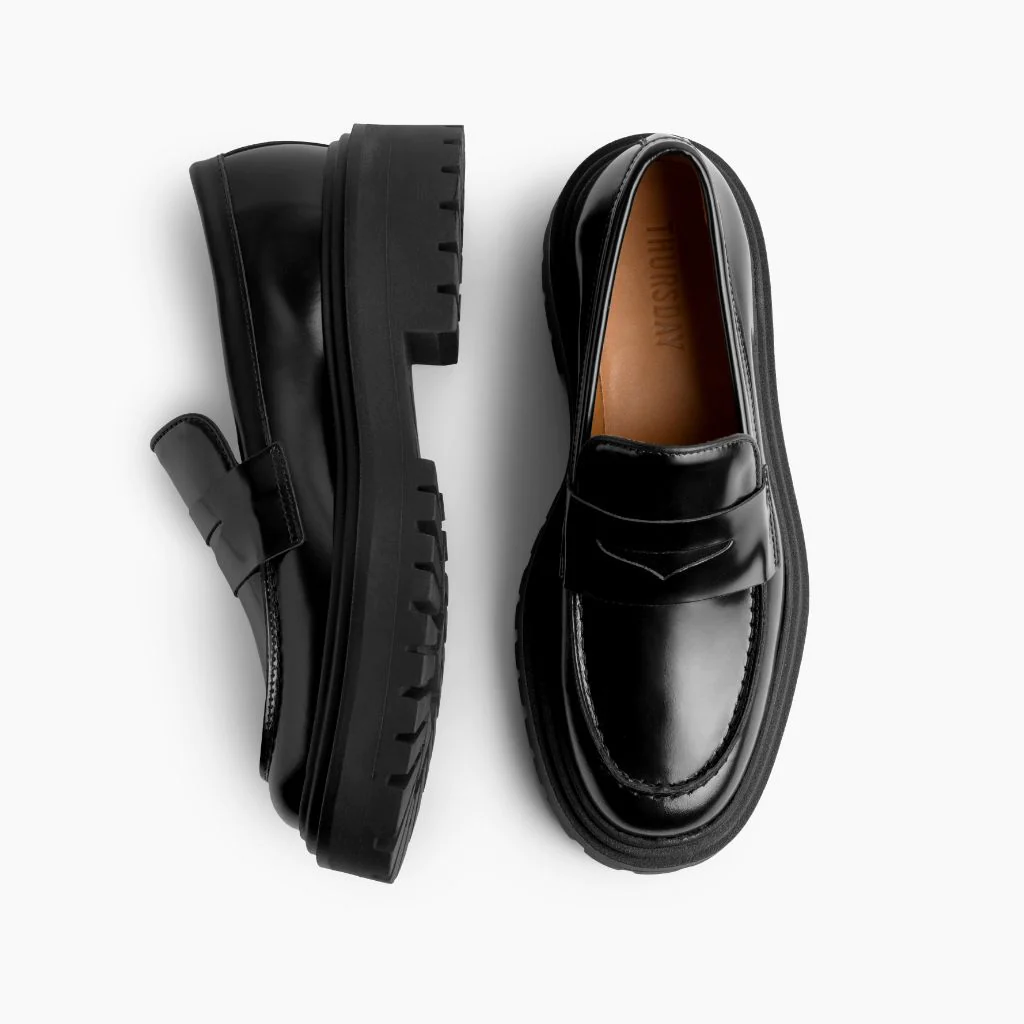 Penny Platform | Black - Thursday Boots
