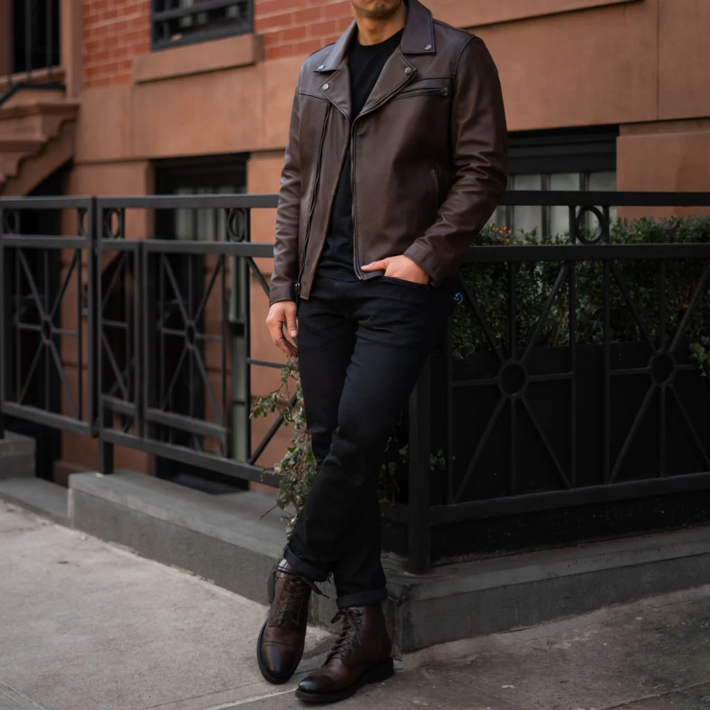 Motorcycle Jacket | Old English - Thursday Boots