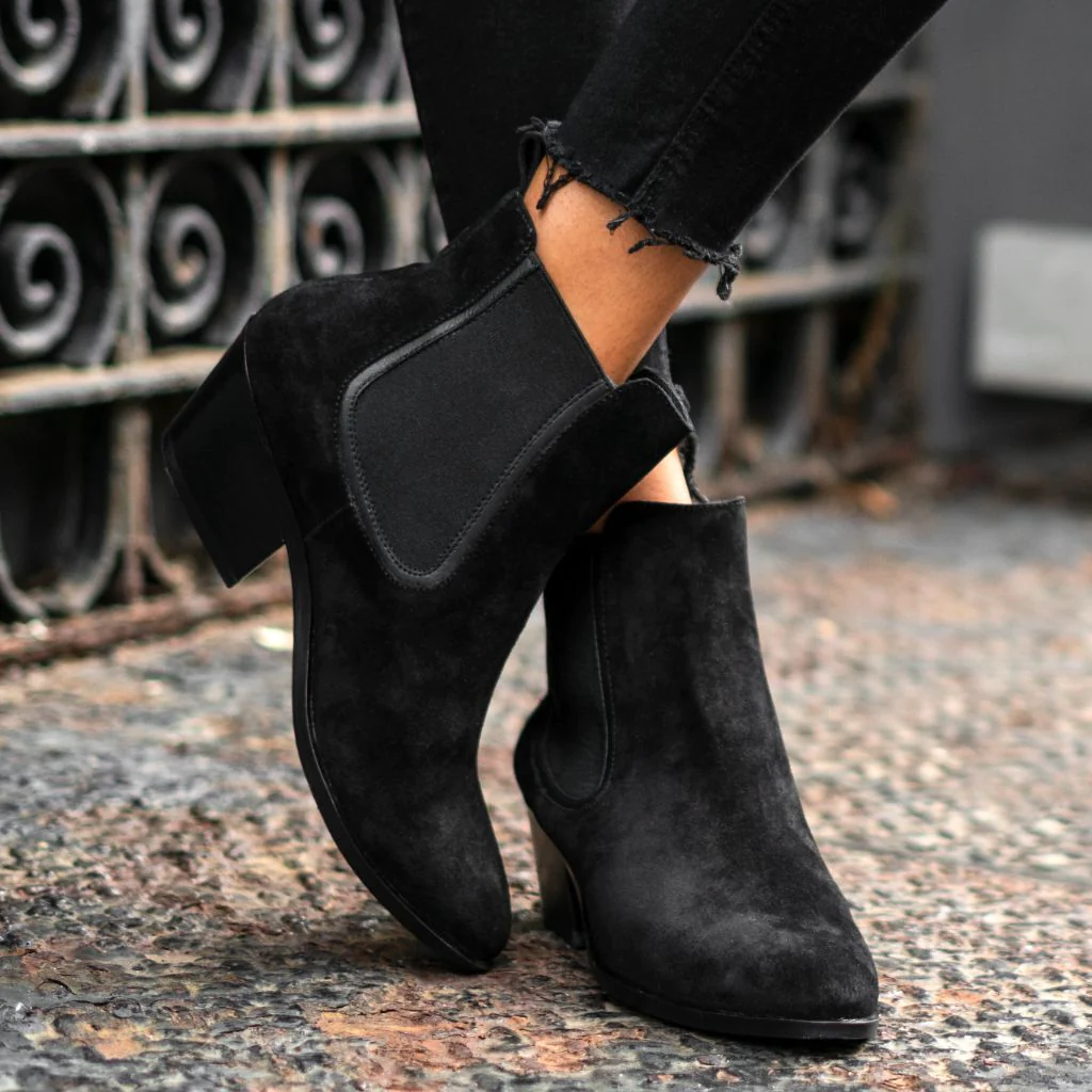 Duchess Bootie | Black Suede - Thursday Boots