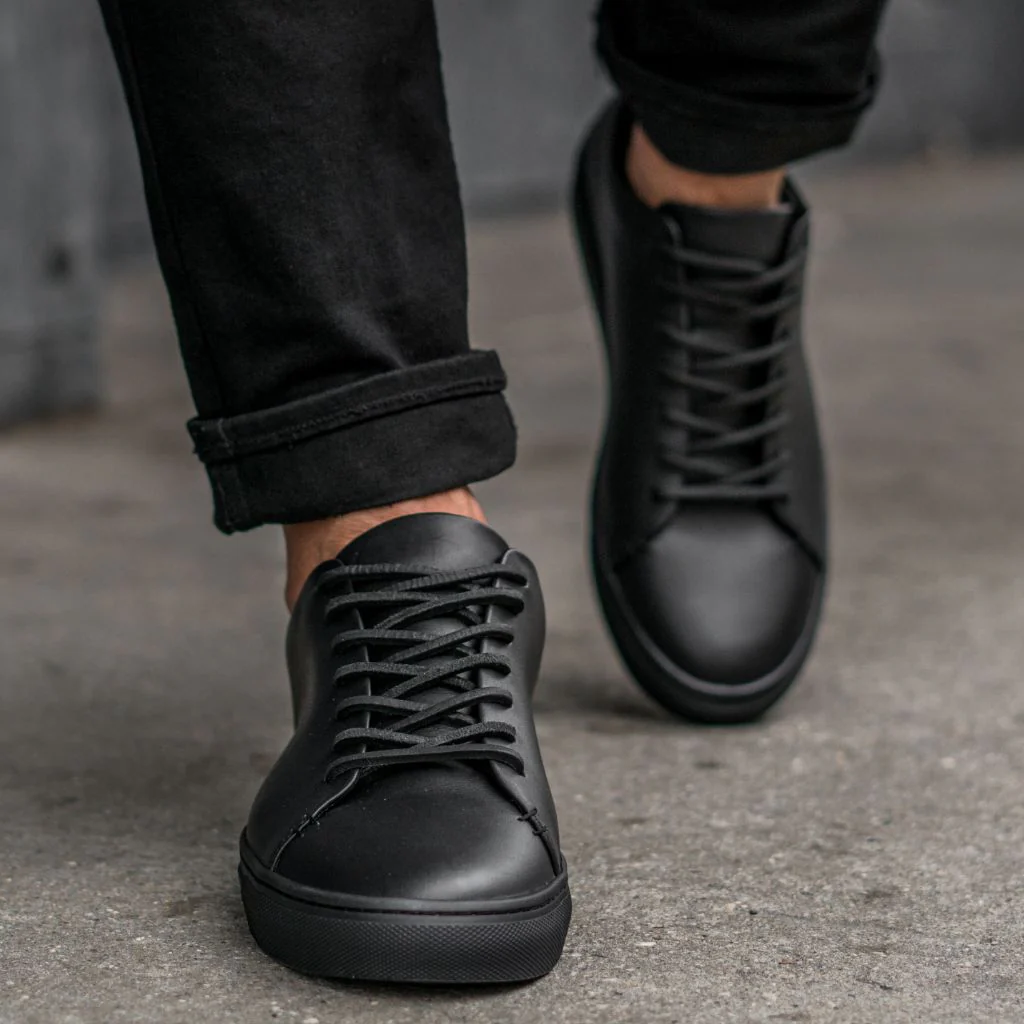 Premier Low Top | Black Vachetta - Thursday Boots