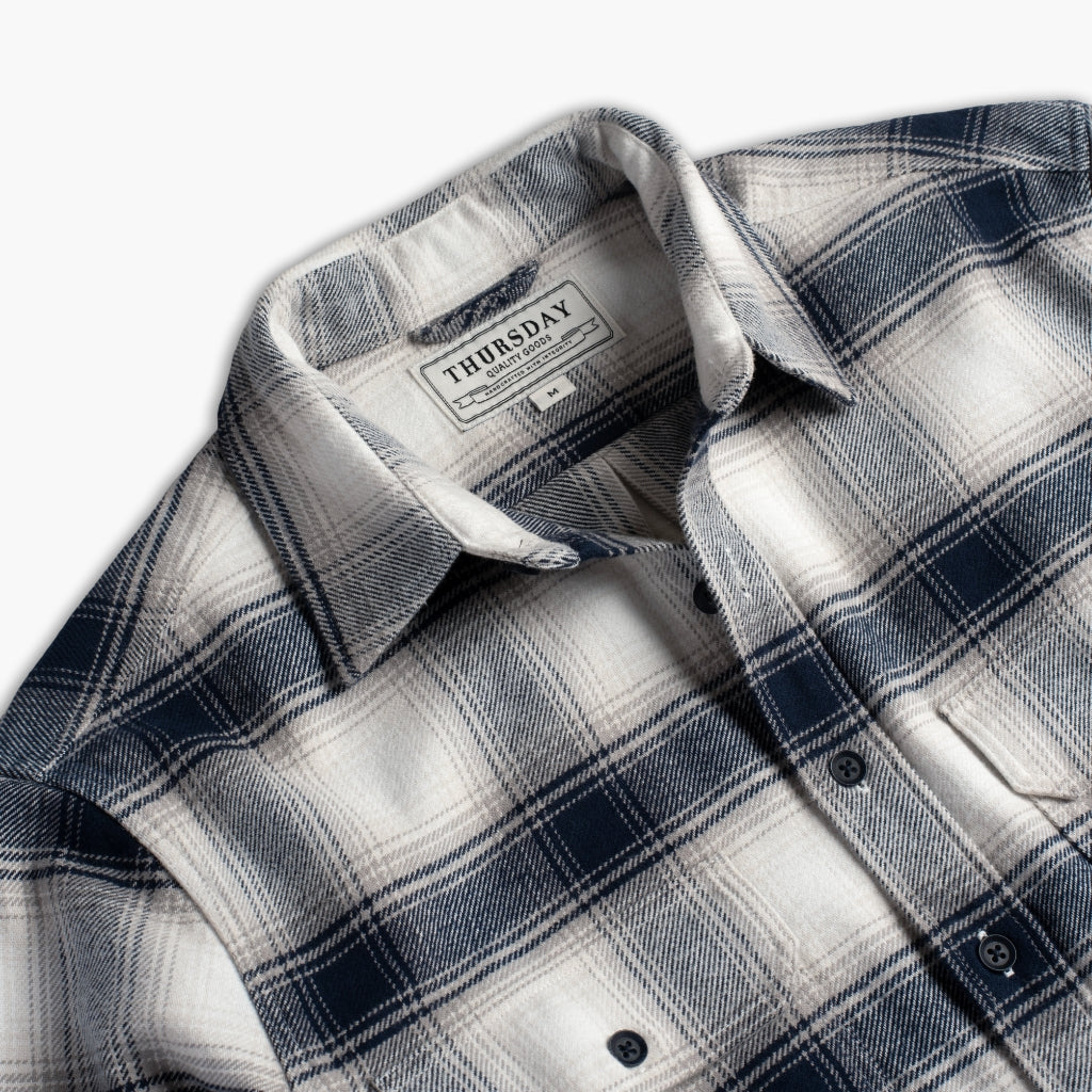 Summit Flannel Shirt | Coastal Blue - Thursday Boots
