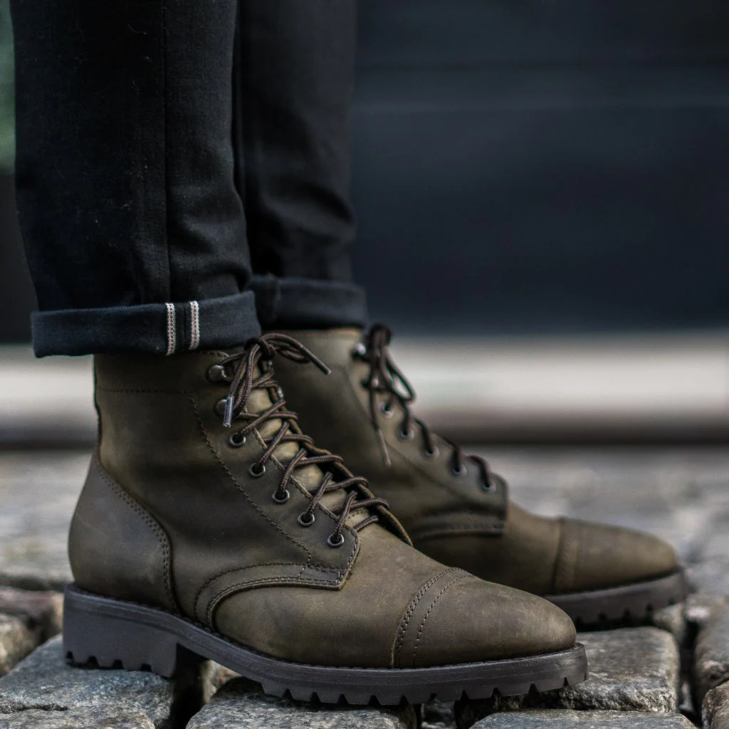 Captain StormKing | Dark Olive Matte - Thursday Boots