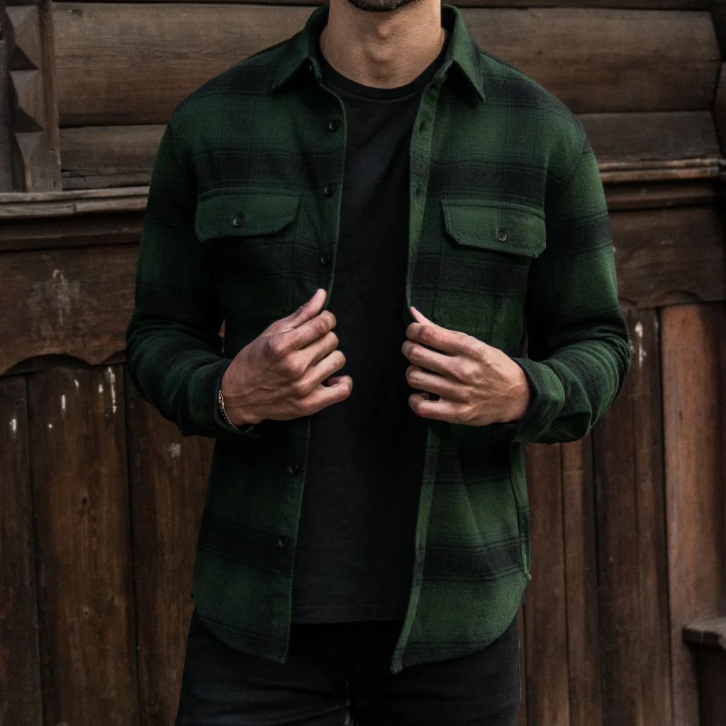 Summit Flannel Shirt | Evergreen - Thursday Boots