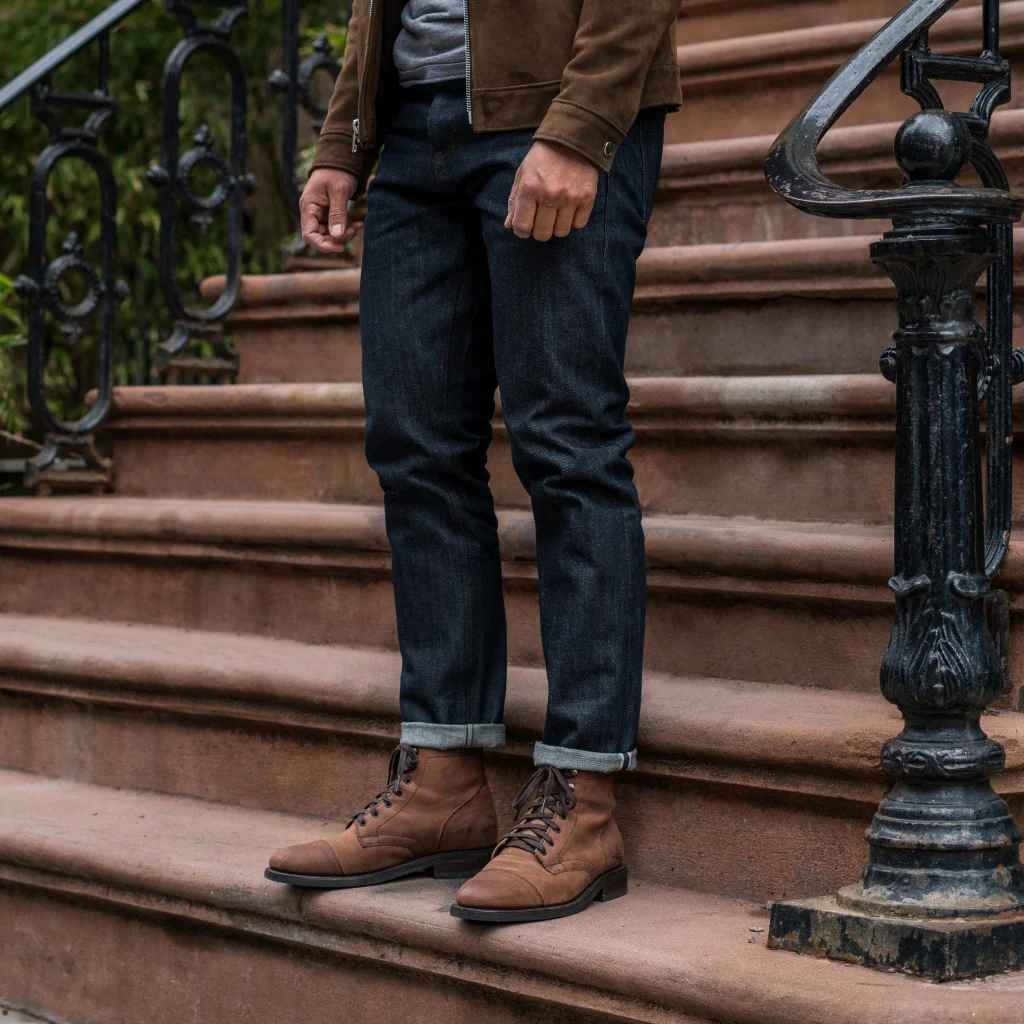 UB Selvedge Slim Tapered Jeans | Indigo (Slim Tapered) - Thursday Boots