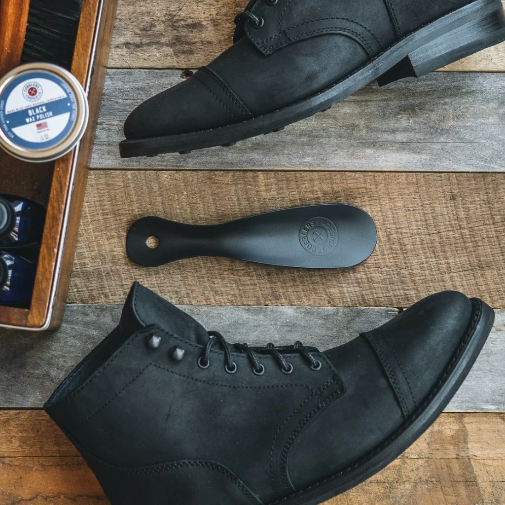 Cobbler's Choice Metal Shoe Horn | Black Matte - Thursday Boots