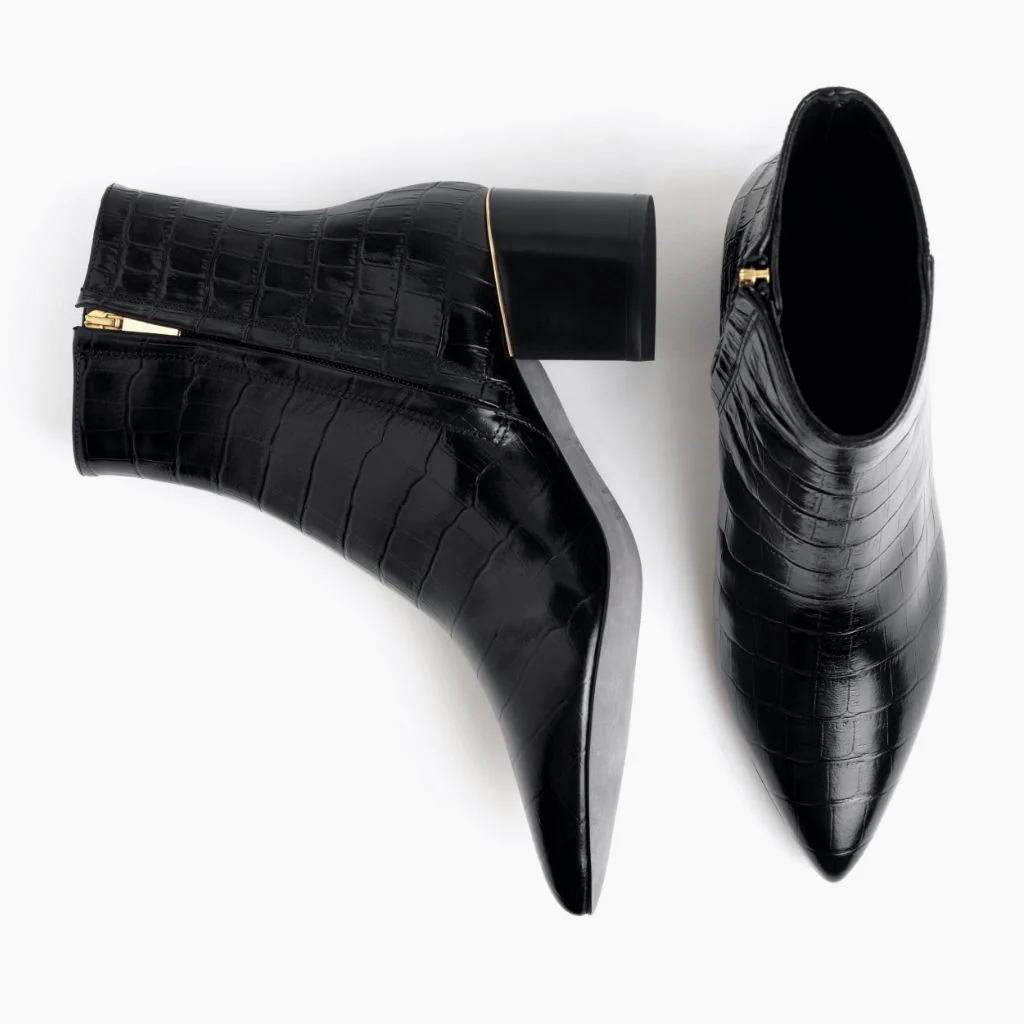 Luna | Black Croco - Thursday Boots