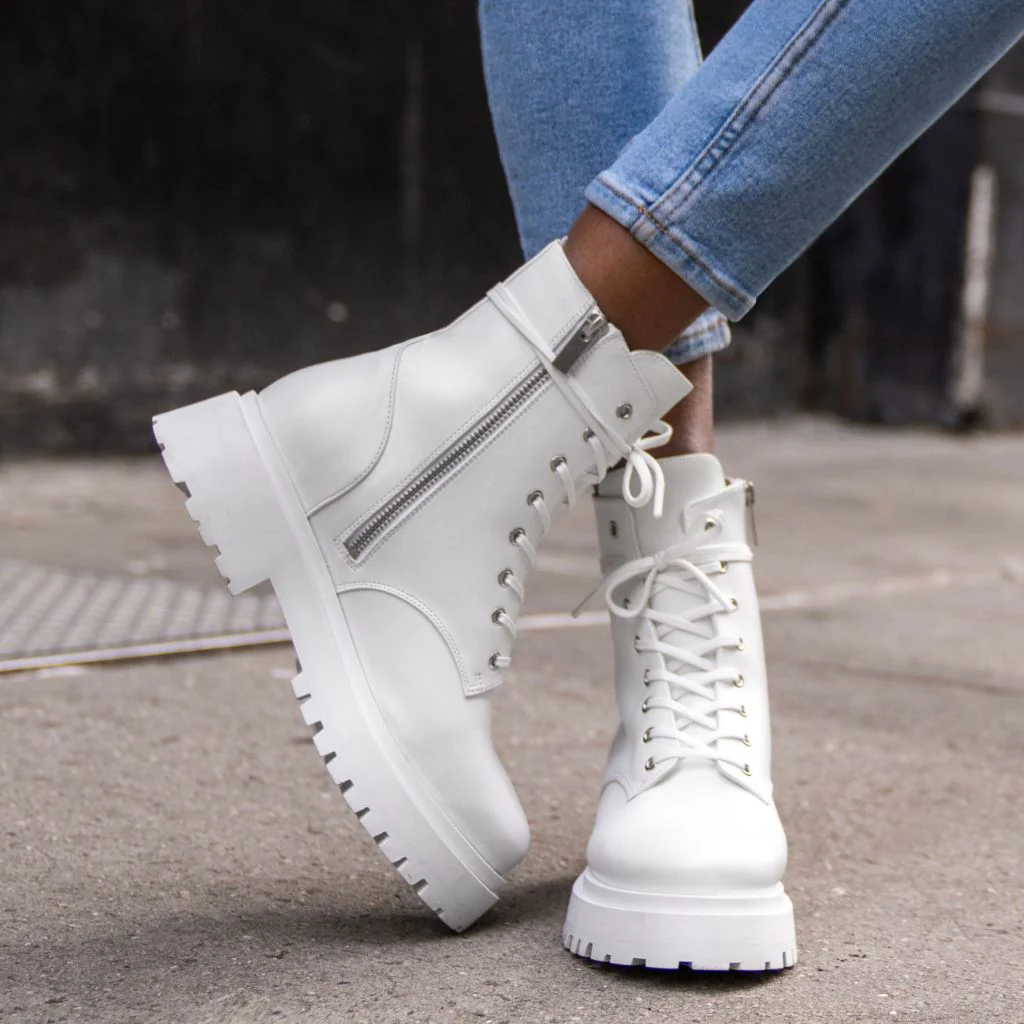 Dolce | White Vegan - Thursday Boots