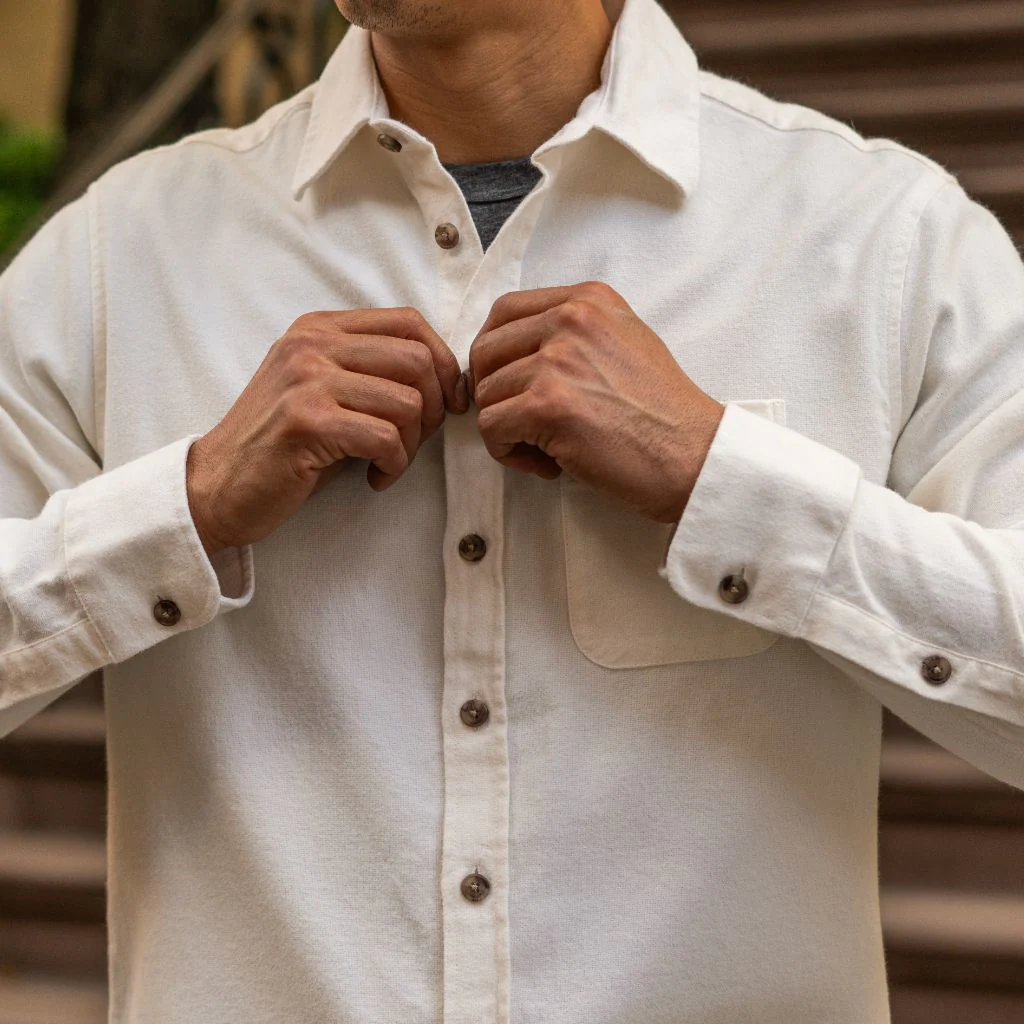 Solid Shirt | Off-White - Thursday Boots