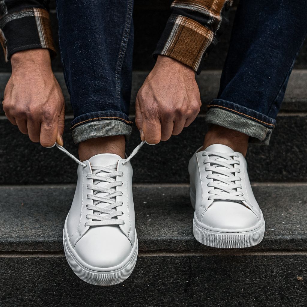 Premier Low Top | White (Blind Eyelets) - Thursday Boots