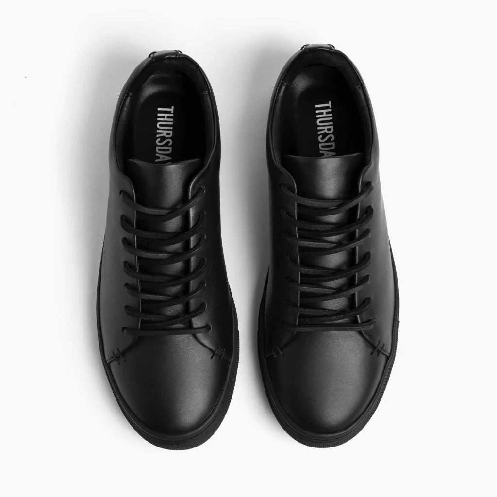 Premier Low Top | Black Vachetta - Thursday Boots