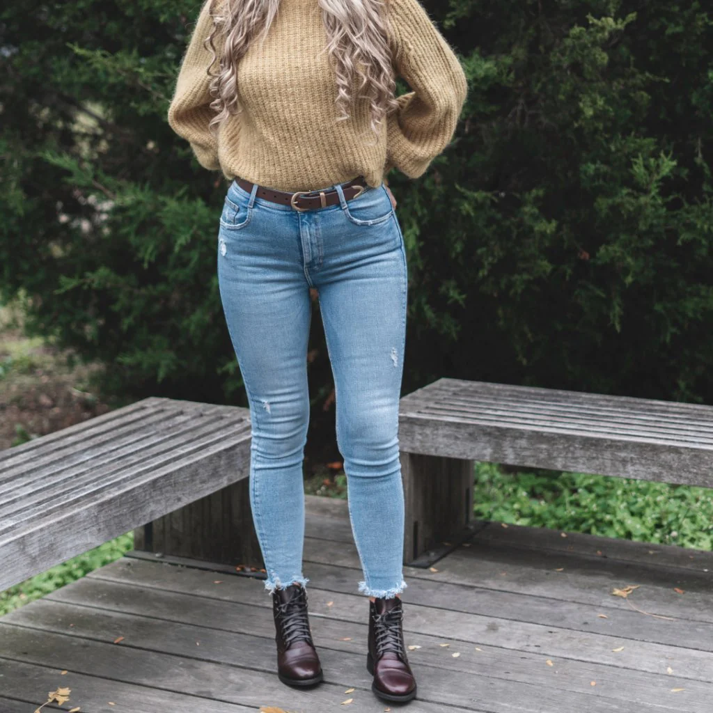 Women's Western Leather Belt | Brown - Thursday Boots