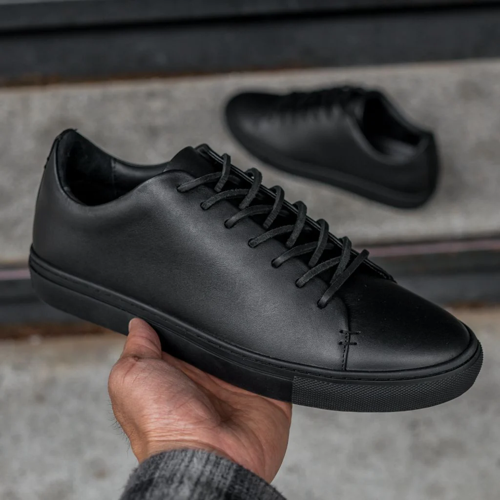 Premier Low Top | Black Vachetta - Thursday Boots