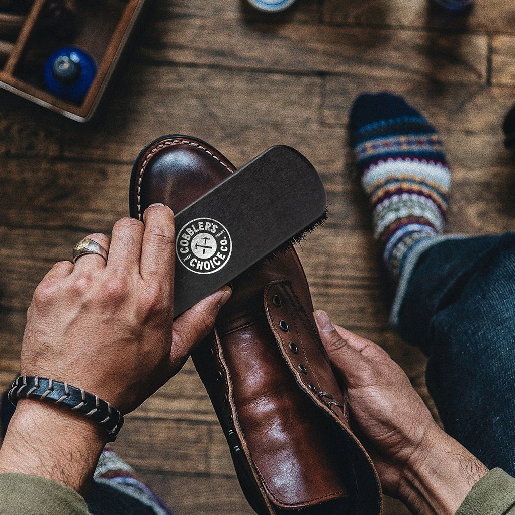 Cobbler's Choice Premium Shoe Brush | Black - Thursday Boots