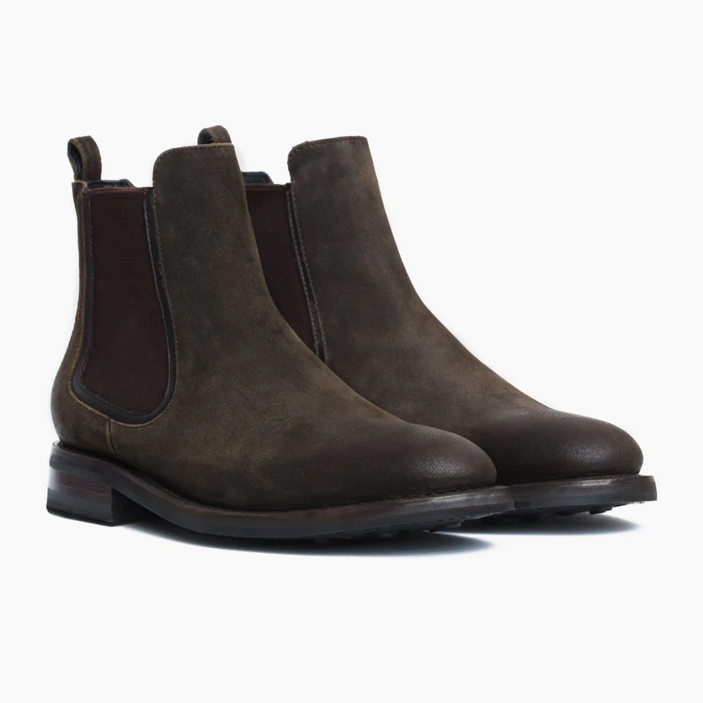 Duke | Dark Olive Suede