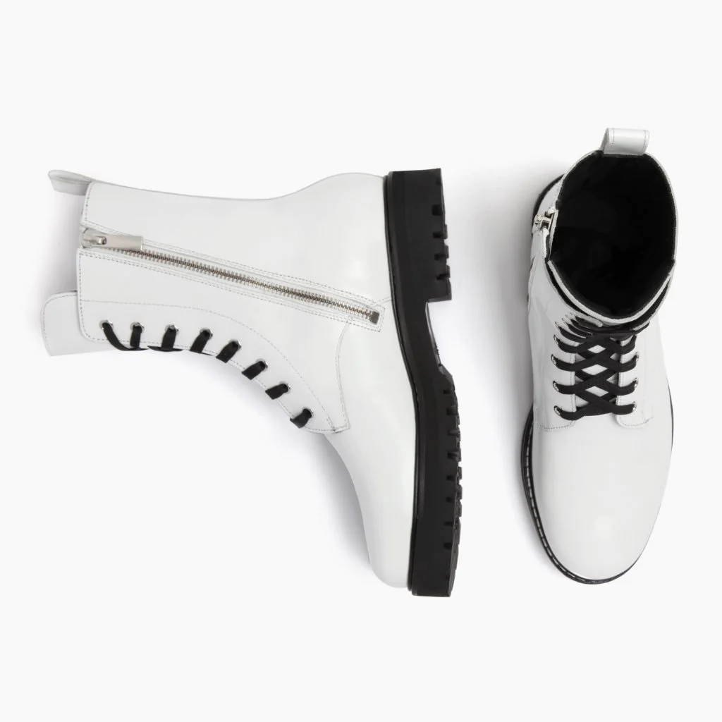Combat | White - Thursday Boots