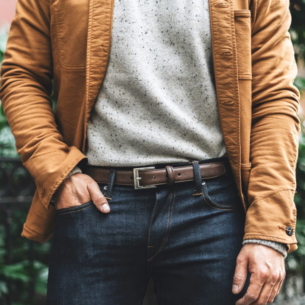 Men's Classic Leather Belt | Walnut - Thursday Boots