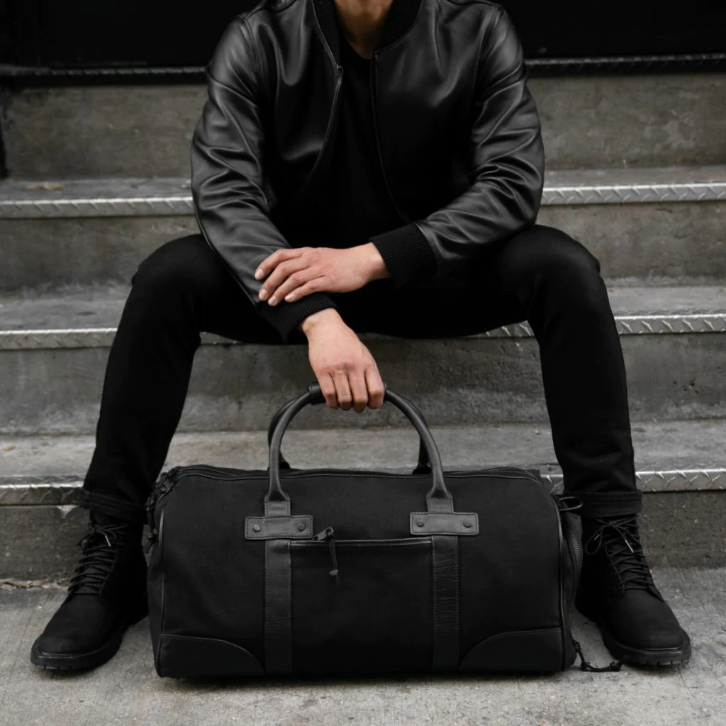 Weekender Bag | Black Canvas - Thursday Boots
