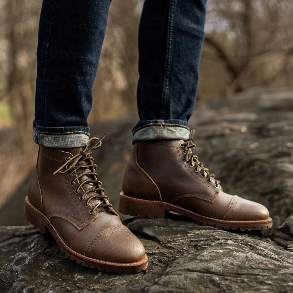 Vanguard | Natural Waxed Roughout - Thursday Boots