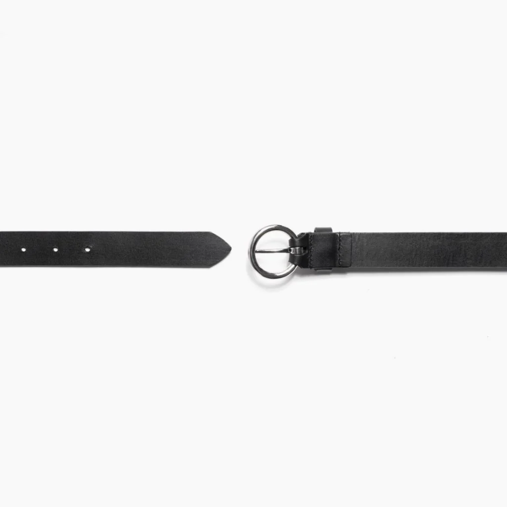 Women's Circle Leather Belt | Black - Thursday Boots