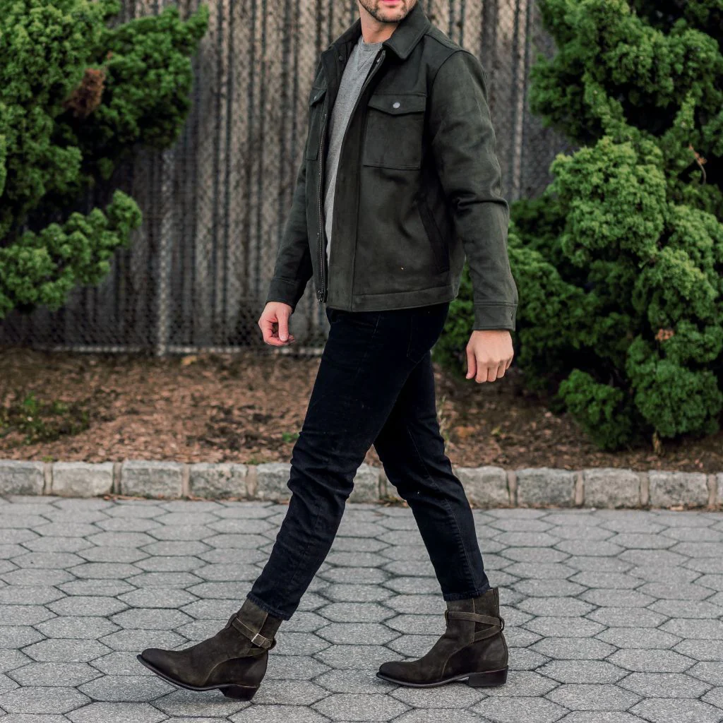 Rogue | Dark Olive Suede - Thursday Boots
